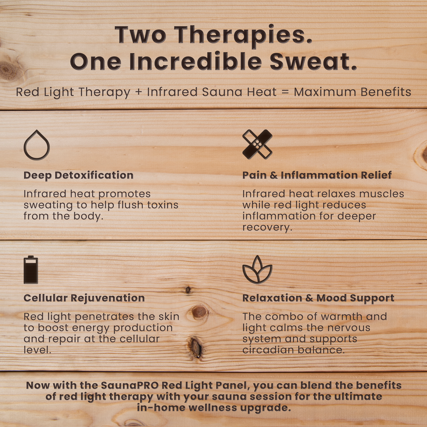 SaunaPRO Red Light Therapy Panel