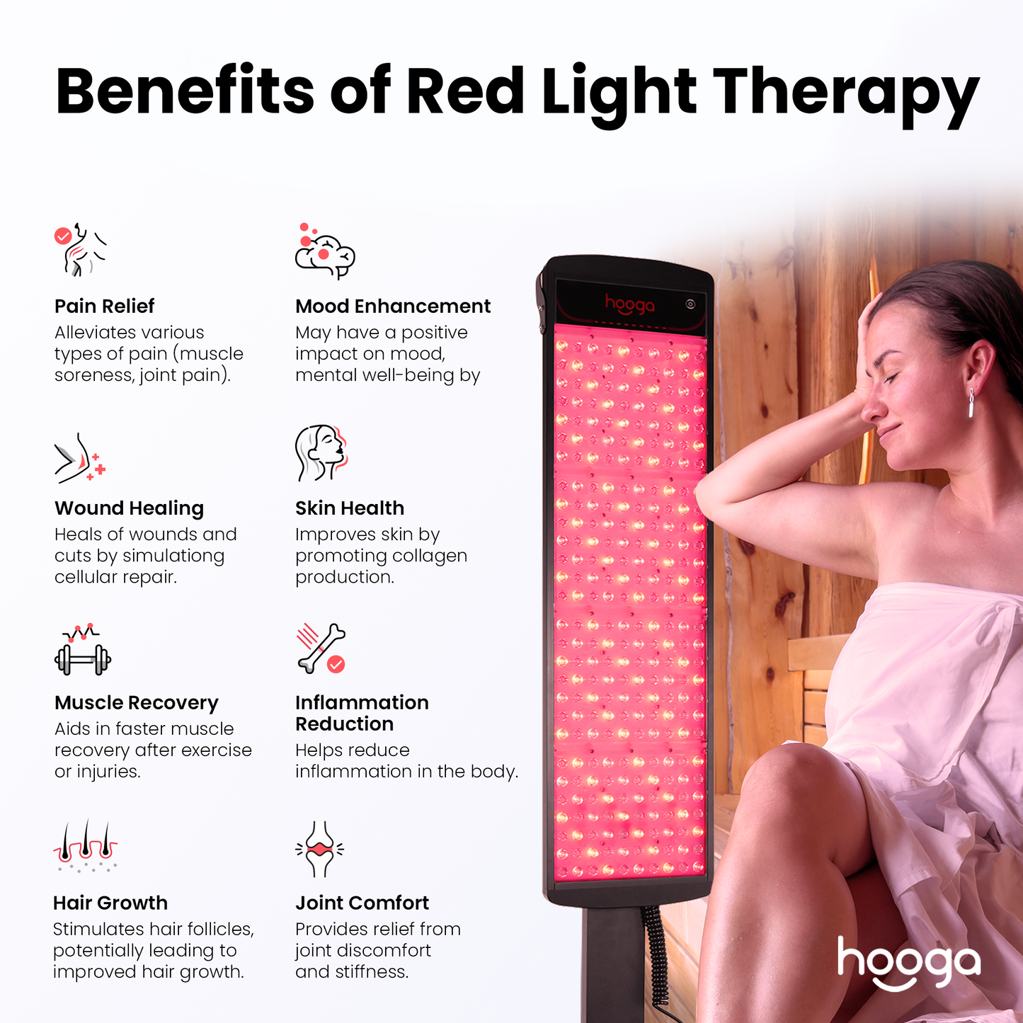 SaunaPRO Red Light Therapy Panel