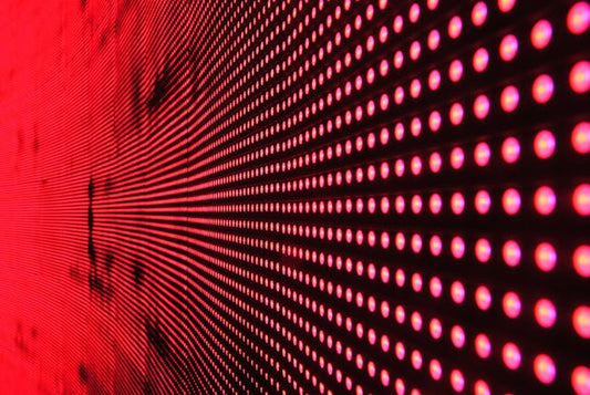 Wall of red light