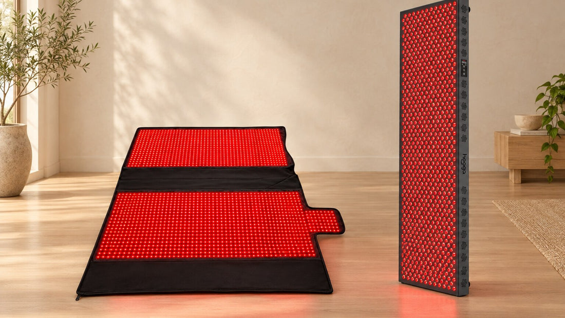 Hooga red light therapy full body blanket compared with a full body red light therapy panel