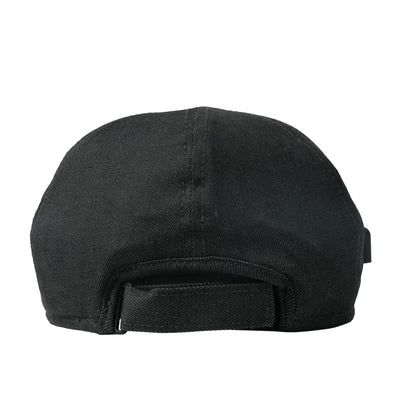 Rear view of the black Hooga Red Light Therapy Hat, showing the adjustable strap and back opening.