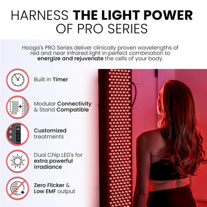 Hooga PRO4500 Red Light Therapy - Harness the Power of Red and Near-Infrared Light