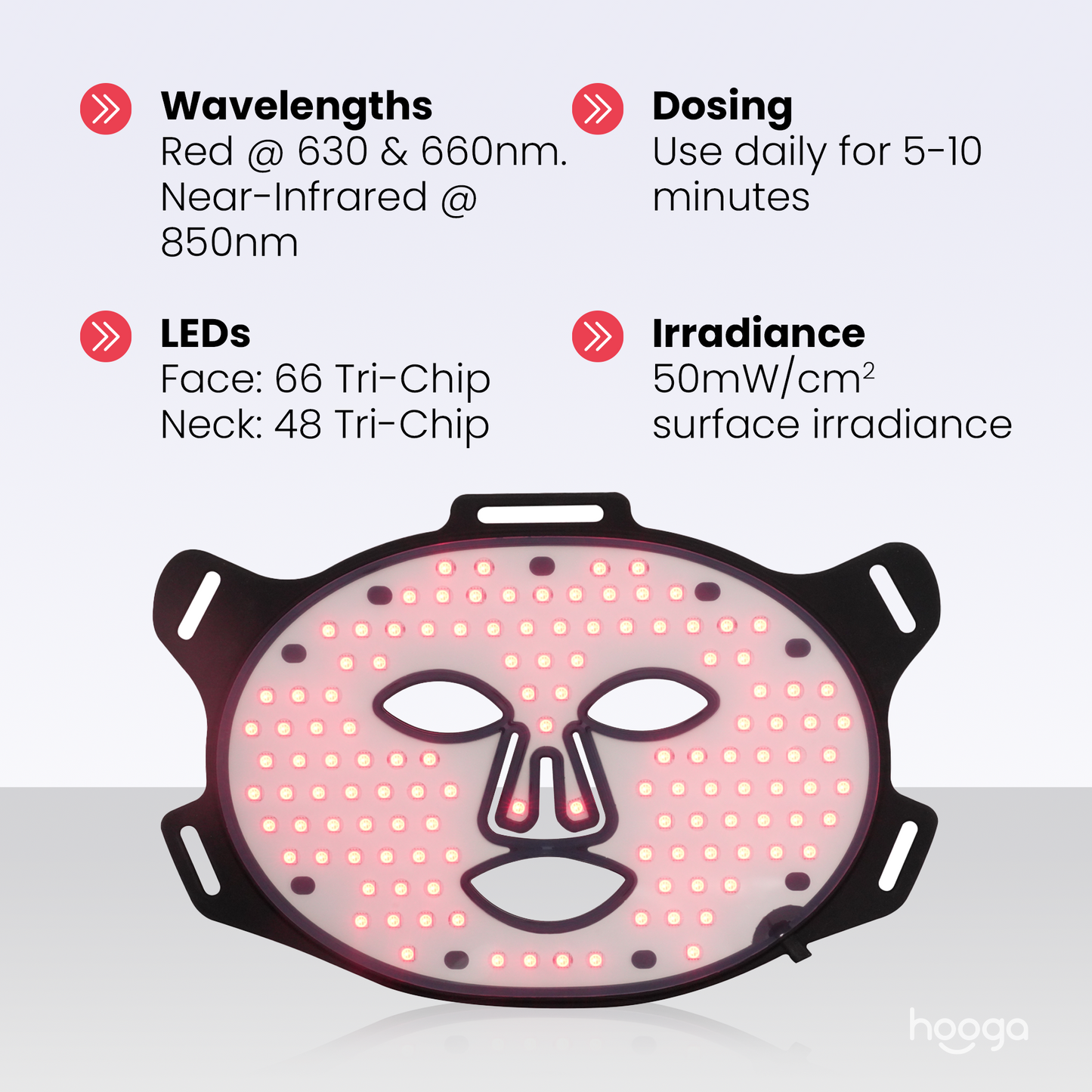 Red Light Therapy Face Mask