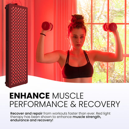 Hooga HG1500 Red Light Therapy Panel for Enhanced Muscle Recovery