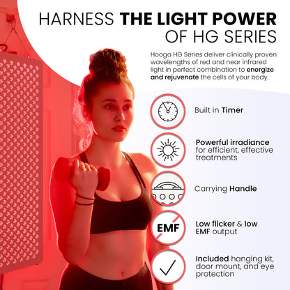 Hooga HG1000 Red Light Therapy - Harness the Power of Red and Near-Infrared Light