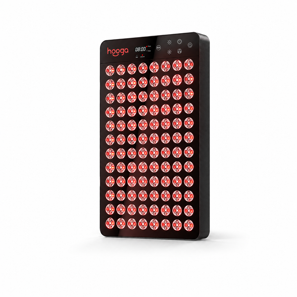Hooga Ember red light therapy panel for sauna, IP65 sealed aluminum housing rated to 194°F