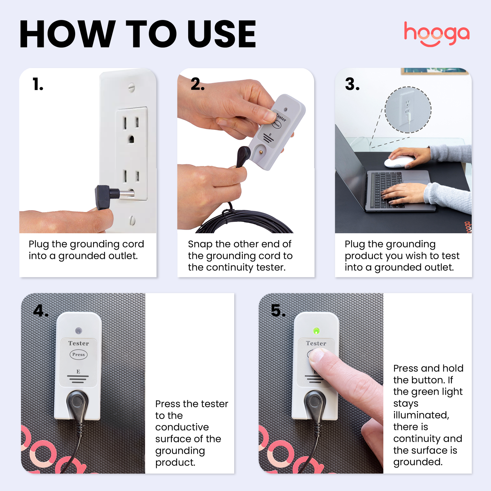 Continuity Tester for Grounding Products Grounding Tester Hooga
