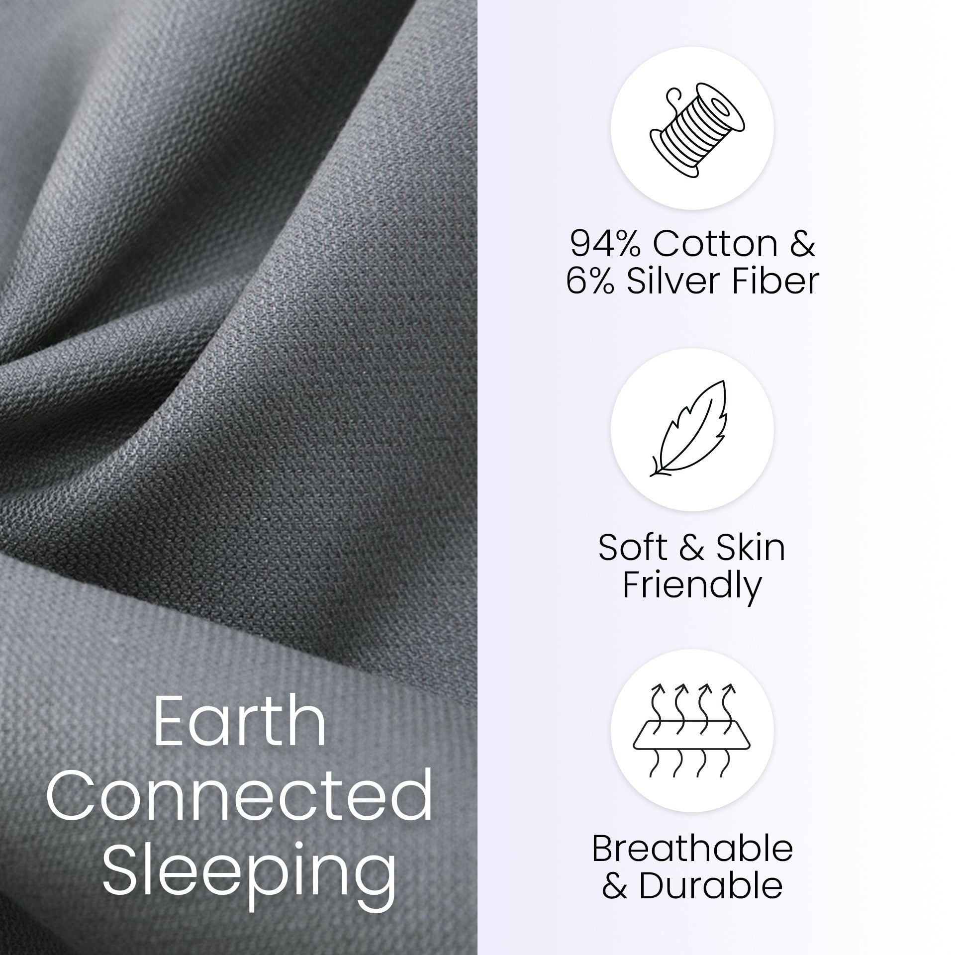 Hooga Grounding Fitted Sheet