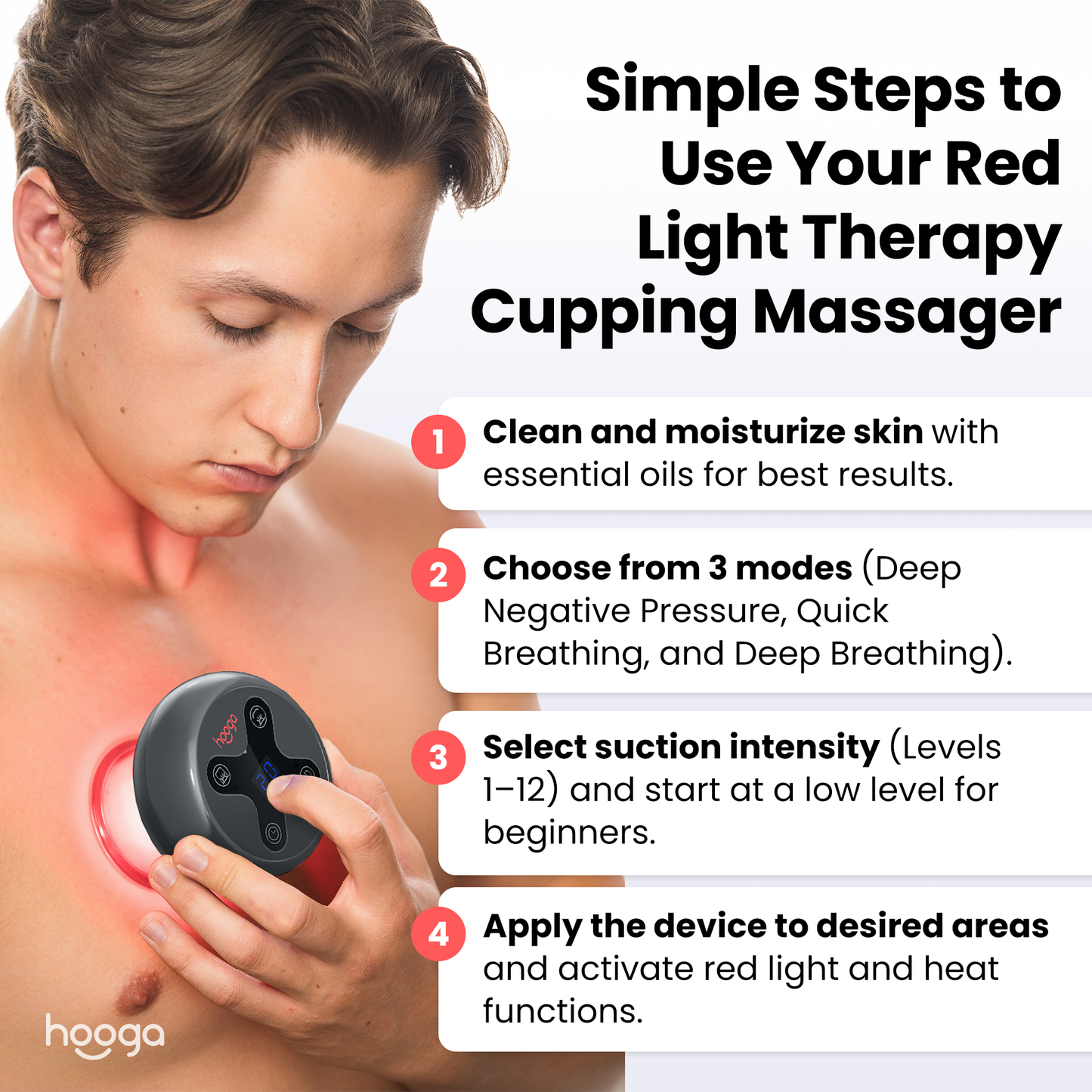 Red Light Therapy Cupping Device