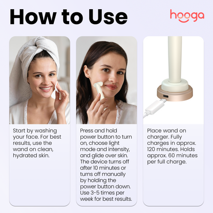 Red Light Therapy Facial Wand