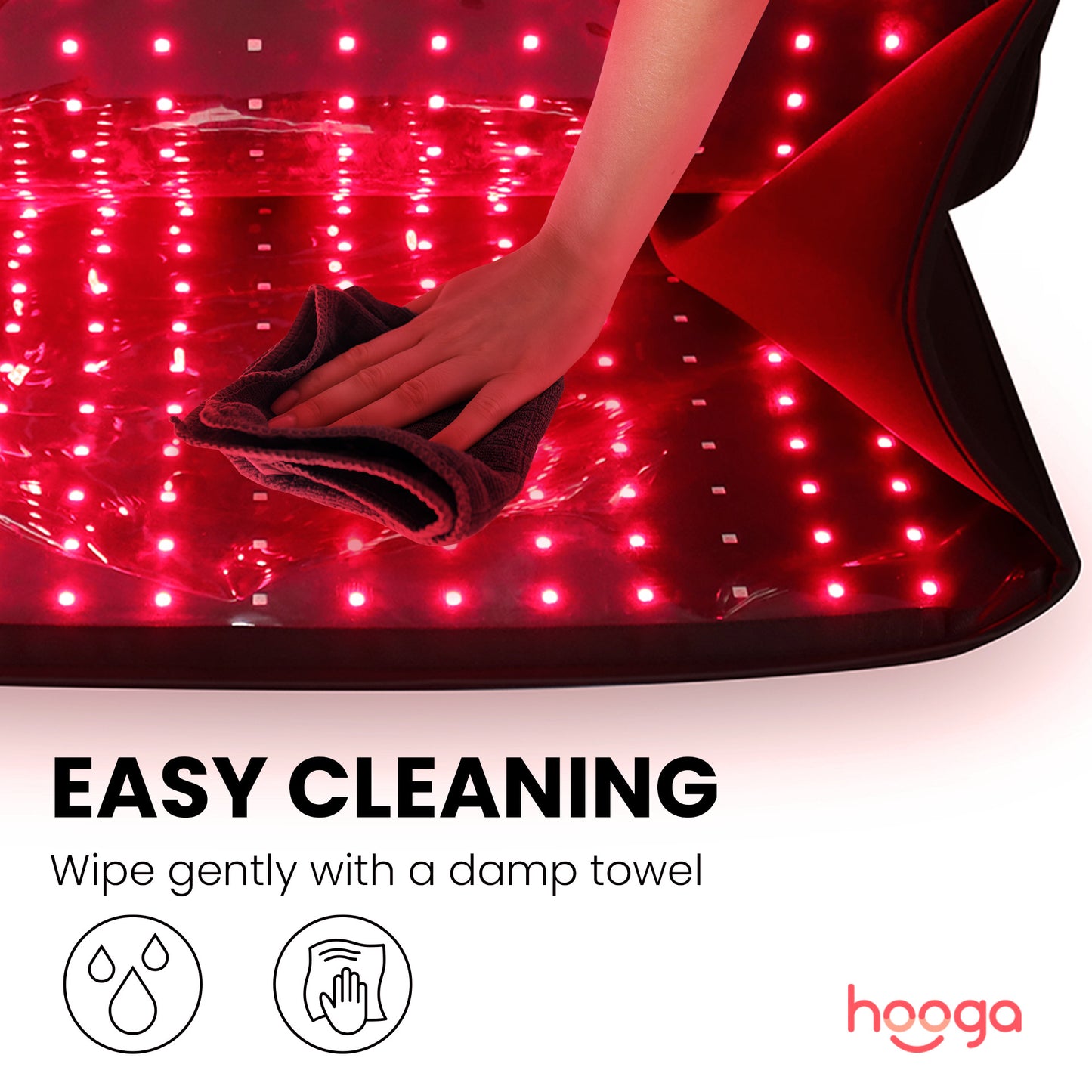 Hooga Red Light Therapy Pod XL - Cleaning and Care Instructions