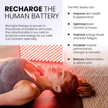 Hooga PRO750 Red Light Therapy - Recharge Your Body Like a Human Battery