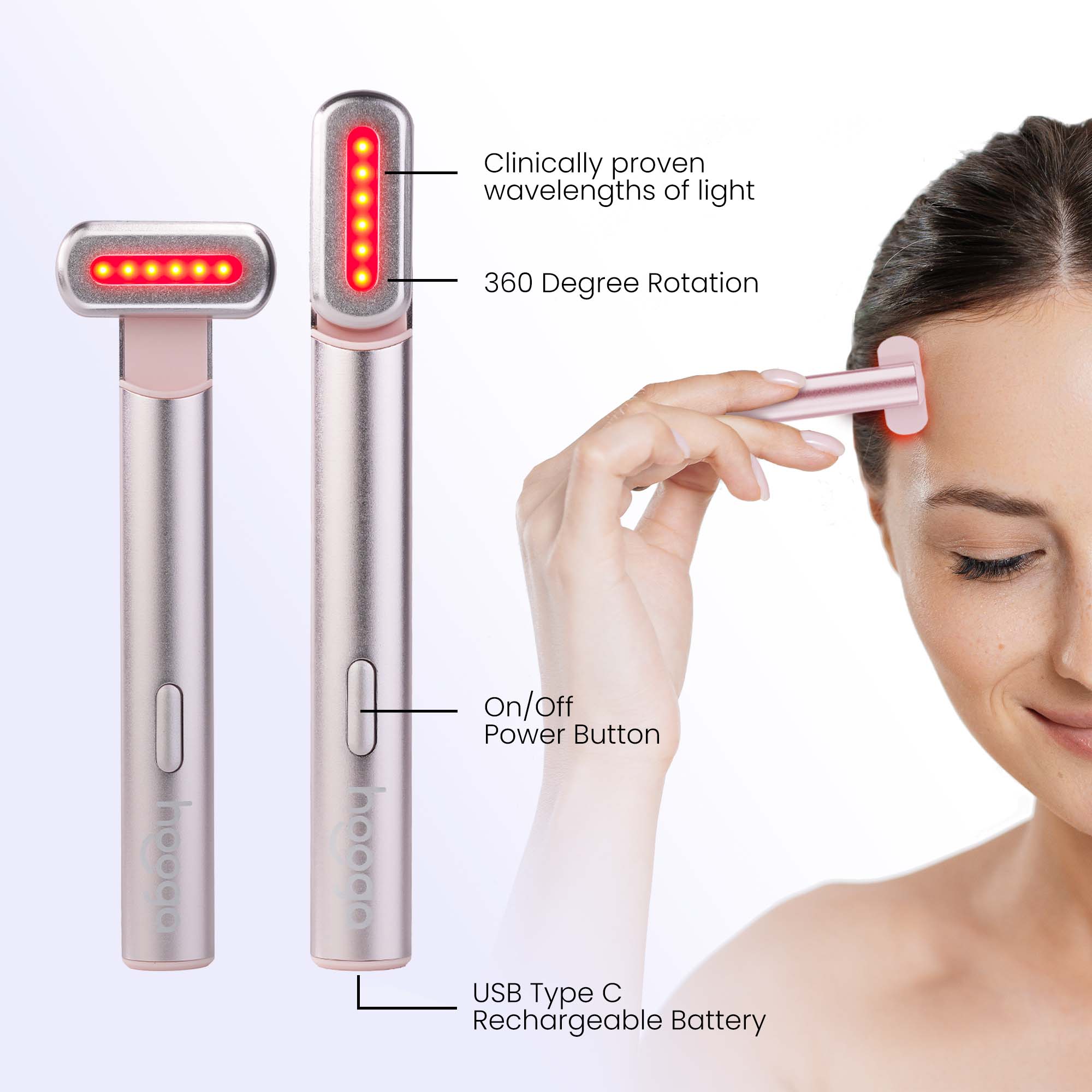 Red Light Therapy Skincare Wand