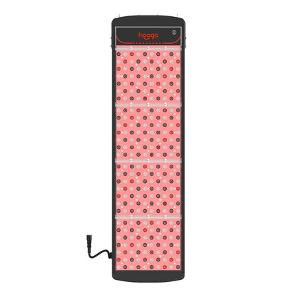 Hooga SaunaPRO Red Light Therapy Panel - Front View with 280 LEDs Lit Up