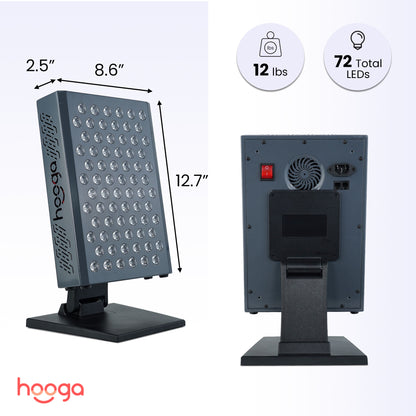 Hooga ULTRA360 Red Light Therapy Panel Dimensions and Size Specifications