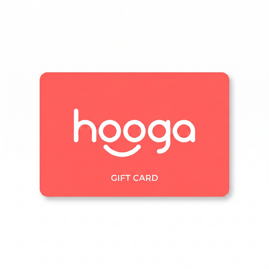 Hooga Health gift card with Hooga logo on coral background — digital gift card delivered by email