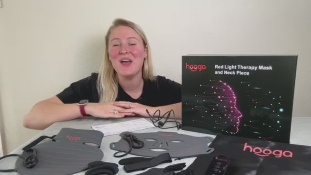 Hooga Rechargeable LED Red Light Therapy Mask – Skin