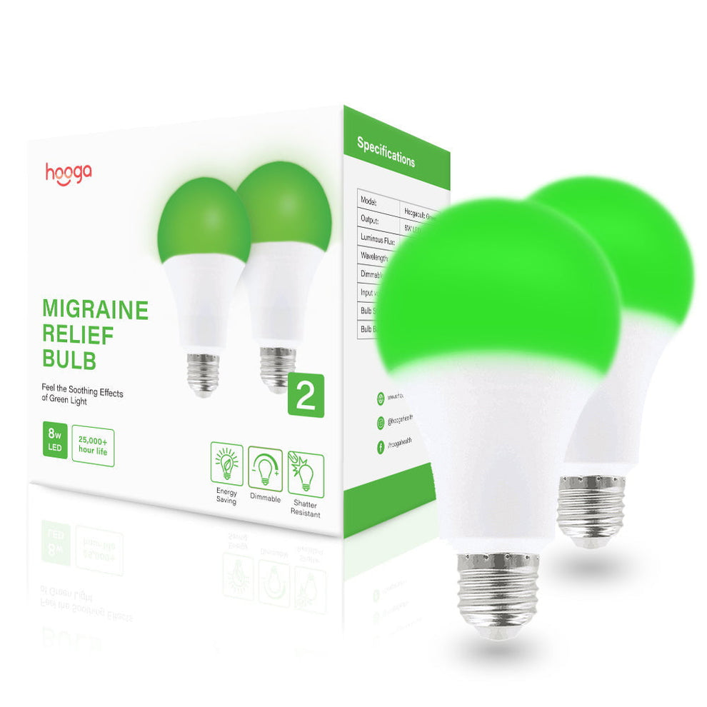 Light Bulbs for Migranes Green Light Therapy Green Light bulb Hooga