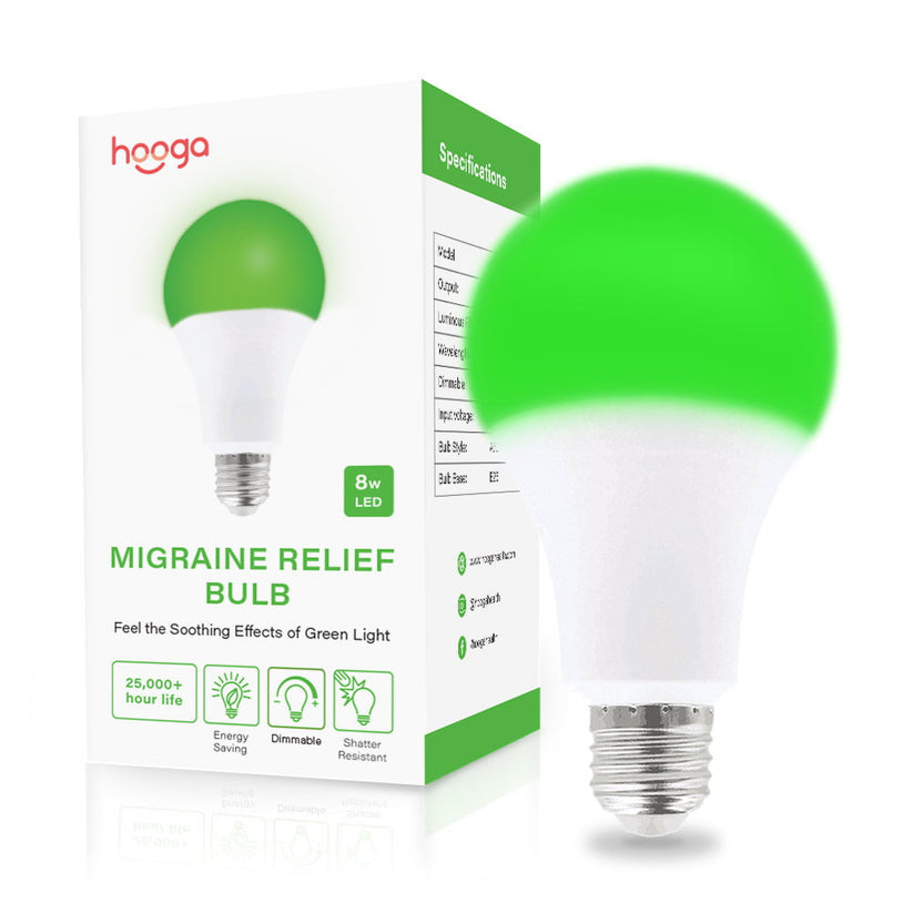 Light Bulbs for Migranes Green Light Therapy Green Light bulb Hooga