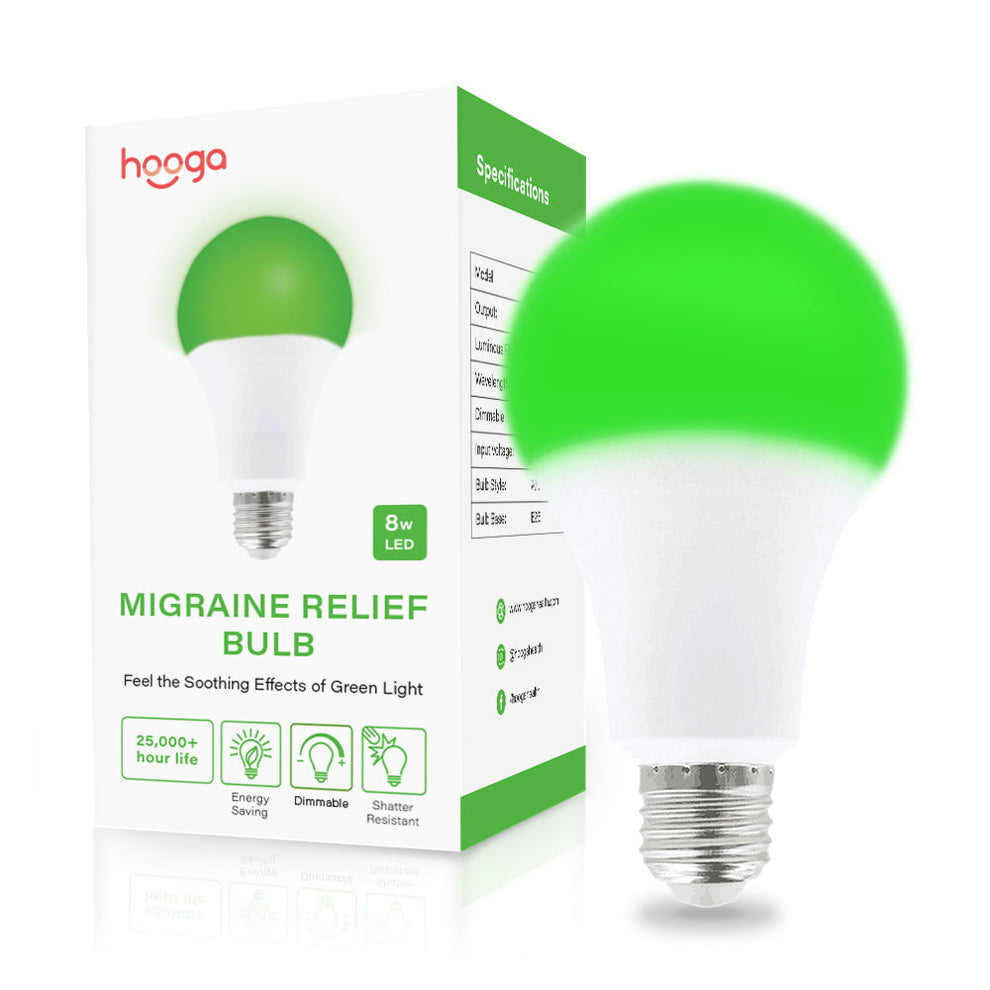 Light Bulbs for Migranes Green Light Therapy Green Light bulb Hooga