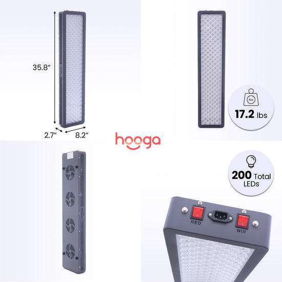 HG1000 Red Light Therapy Device Hooga